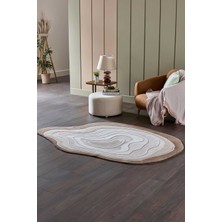 Gümüşsuyu Lugano Art 19061 Tozumaz Üç Boyutlu Özel Şekilli Tasarım Halı