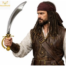 NW Nessi World Parlak Metal Görünümlü Plastik Korsan Kılıcı 45 cm