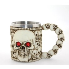 Epilons Paslanmaz Çelik Kurukafa Kupa Bardak ALK2593