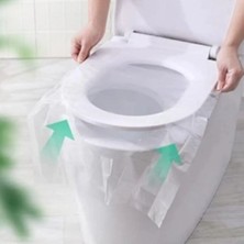 By Nevser® 50 Adet Kullan At Pratik Kullanımlı Hijyenik Klozet Kapağı Poşeti