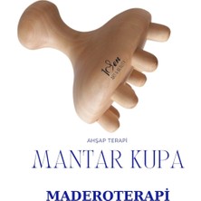 Feyza Design Ahşap Maderoterapi Mantar Kupa Masaj Aleti - Rahatlatıcı ve Doğal Kullanım