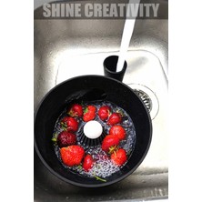 Shine Creativity Hydrobowl Çok Amaçlı Otomatik Yıkama ve Süzme Kabı – Meyve, Sebze ve Tahıl Temizleme Haznesi
