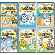Lisinya Neşeli Boyama 6 Kitap Set 4-5 Yaş