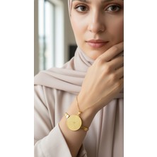 TrendyX Esmaül Hüsna Kolye ve Ayetel Kürsi Bileklik Seti Gold Çelik Takı