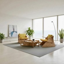 Praktura Craft Doğal Ahşap Çay Seti, Modüler Koltuk Takımı, 2+1, 2berjer 1 Orta Sehpa