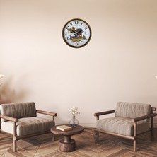 NW NessiWorld Lavande Provence 36 cm Kahverengi Duvar Saati