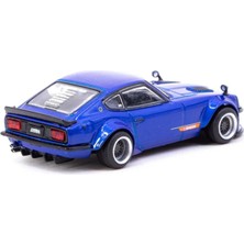 NW NessiWorld 1/64 Nissan Fairlady Z S30 Widebody Blue - Designed By Jon Sibal