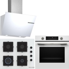 Bosch Beyaz 3 Lü Ankastre Set 499 ( HUA736EV0T - POP6C2P31O - DWK66PJ20T ) - Buhar Destekli -