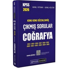 Anla Kazan Yayınları Pegem 2026 Kpss Coğrafya Çıkmış Sorular Konu Konu Çözümlü