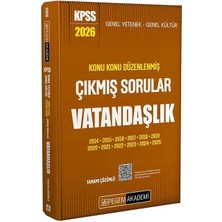 Anla Kazan Yayınları Pegem 2026 Kpss Vatandaşlık Çıkmış Sorular Konu Konu Çözümlü