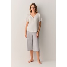 Suwen Pointella Kapri Pijama Takımı