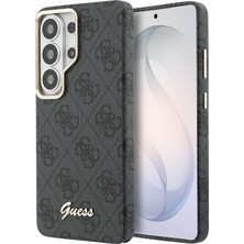 Galaxy S26 Ultra Kılıf Guess Lisanslı M-Safe Uyumlu Script Yazı Logolu 4g Desenli Kapak Siyah