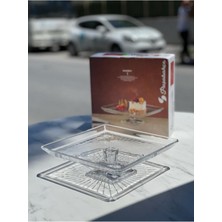 Feyza Design Şık Madlen Ayaklı Kare Sunumluk FMA04996, Zarif Sunumlar Için Ideal