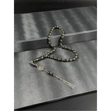 Premium Master Series 12 Yarma Erzurum Oltu Taşı Tesbih Özel Kurt Püskül Tasarım