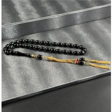 Özel Üretim Sıkma Kehribar Tesbih 14K Altın Kaplama Özel Püskül Tasarımlı