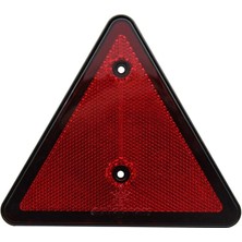 Reflektör Üçgen Reflektör Vida Delikli 15X15CM - Kırmızı