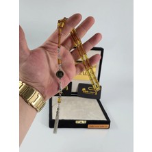 Kişiye Özel Isimli Püskül Tasarımlı Kesme Hareli Ateş Kehribar