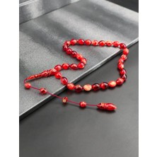 A Serisi Usta Imzalı Özel Renk Ateş Kehribar Tesbih Sistemli Püskül Ile Muazzam Çekim