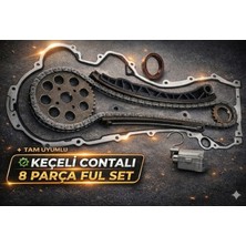 Motorx Egea 1.3 Multijet Güçlendirilmiş Eksantrik Zincir Seti Keçeli Contalı 8 Parça Full Kit Süpsan