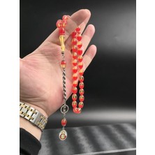 Kişiye Özel Gs Taraftarlı Ateş Kehribar Tesbih Sevgililer Günü Özel