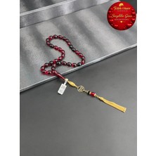 Sevgililer Günü Koleksiyonu Saltanat Koleksiyonu Kişiye Özel Isimli Kırmızı Ateş Kehribar Tesbih