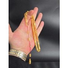 Usta Imzalı Simli Sıkma Katalin Kehribar Kesme Tesbih Sistemli Püskül Ile