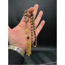 Premium Series 14K Altın Işleme Erzurum Taşı Tesbih