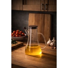 Porsima LM-0106 Serra Kapaklı Borosilikat Cam Yağlık Sirkelik Yağdanlık 1000ML