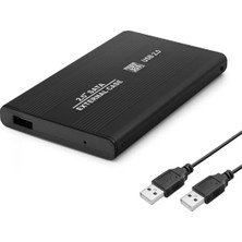 HDD Kutu Usb2.0 Metal Sata 2.5  Siyah HDX1758
