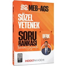Anla Kazan Yayınları Indeks 2026 Meb-Ags Sözel Yetenek Soru Bankası Çözümlü - Berk Ekici Indeks Akademi Yayıncılık