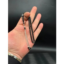 Premium Bilekboy 925 Ayar Gümüş Işleme Kesme Erzurum Oltu Tesbih