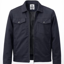 Ezr Erkek Standart Kalıp Cepli Mevsimlik Ceket 7582