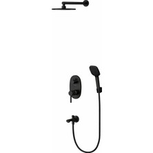 Teska Tenedos 2+1 Yönlü Ankastre Set - Siyah