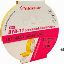 Yıldızlar Çift Taraflı Köpük Bant 15MMX5M - 2 Adet