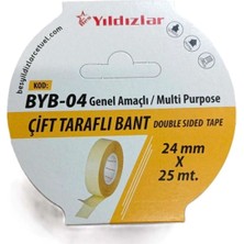 Yıldızlar Çift Taraflı Bant 24MMX25M - 2 Adet