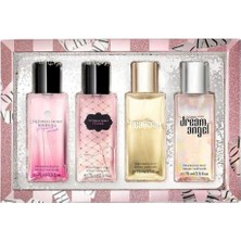 Victoria's Secret Luxury Fragrance Mists Tease 75 ml + Dream Angel 75 ml + Heavenly 75 ml + Bombshell 75 ml Kadın Parfüm Seti