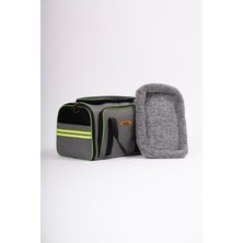 Missidea Brave Paws Hawaii Model Fileli Kedi ve Köpek Omuz Taşıma Çantası Gri