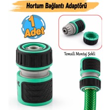 Badem10 Yarım Parmak 1/2 Inç Hortum Adaptörü Sök Tak Sistem Sulama Başlığı Bağlantı Adaptörü 1 Adet