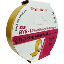 Yıldızlar Çift Taraflı Köpük Bant 24MMX5M - 2 Adet