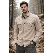 Classics Men Yxc Uzun Kol Slim Fit Erkek Kot Gömlek - 7467