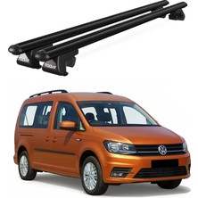 Today Auto Volkswagen Caddy Maxi Life 5d (2007-2015) Uyumlu Siyah Ara Atkı Port Bagaj Tavan Barı