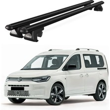Today Auto Volkswagen Caddy Van (2015 ve Sonrası) Uyumlu Siyah Ara Atkı Port Bagaj Tavan Barı