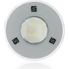Sanel 12V-24V Spot Tavan Lambası 6 Ledli 3000K Sıcak Beyaz (6 x 3W) (75 Mm) (Butonsuz)