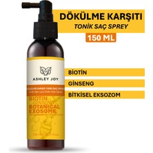 Ashley Joy Bitkisel Eksozom & Biotin Içerikli Dökülme Karşıtı Tonik Saç Spreyi - Güçlendirici, Saç Uzamasını Destekleyici 150 ml