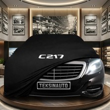 ULTRASHOP Mercedes S Serisi C217 Coupe Cabrıo (2013-2020) Siyah Kumaş Oto Branda Araca Özel Penye Araba Brandası Araç Örtüsü