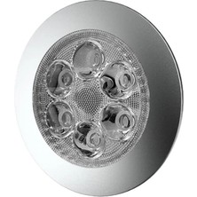 SANEL 12V-24V SPOT TAVAN LAMBA 6 LEDLİ 6500K SOĞUK BEYAZ (SU GEÇİRMEZ) (90 MM) (BUTONSUZ)