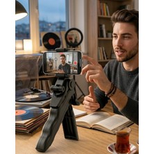 Shopwave Telefon Tripodu Masaüstü Stand 360 Derece Dönebilen Telefon Tutucu