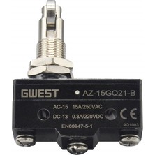 GWEST Yan Dik Metal Makaralı Swıtch 15A 1no+1nc (AZ-15GQ21-B)