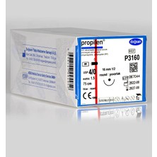 Doğsan Propilen 4/0 16 1/2 YUVARLAK,75CM 1kutu 12 Adet