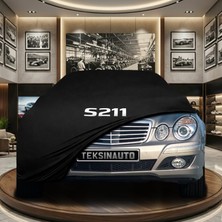 ULTRASHOP Mercedes E Serisi S211 Statıon Wagon (2002-2009) Siyah Kumaş Oto Branda Araca Özel Penye Araba Brandası Araç Örtüsü